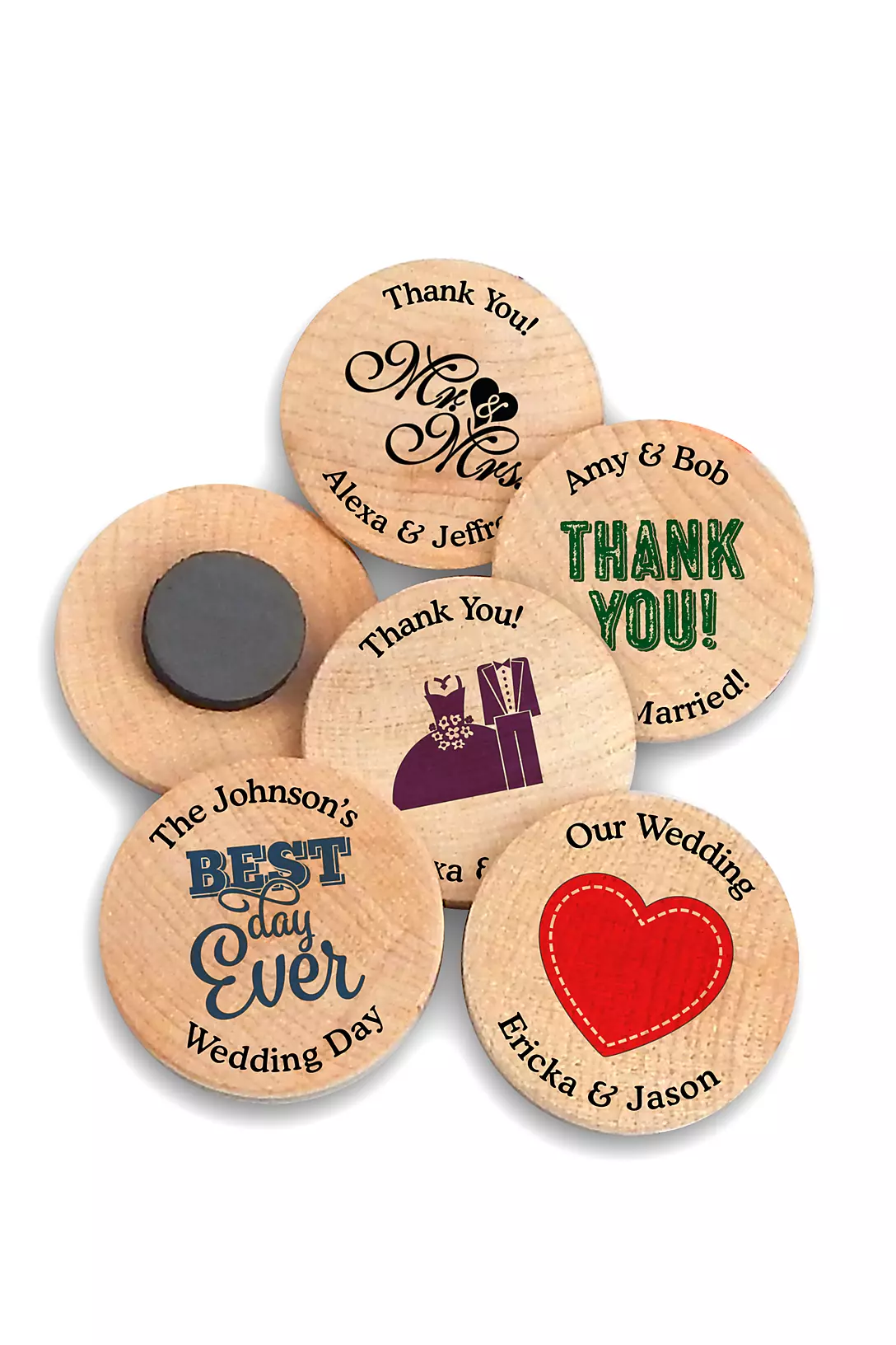 Personalized Wooden Magnets Image