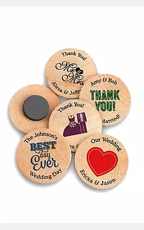 Personalized Wooden Magnets Image 1