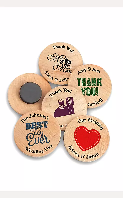 Personalized Wooden Magnets Image 1