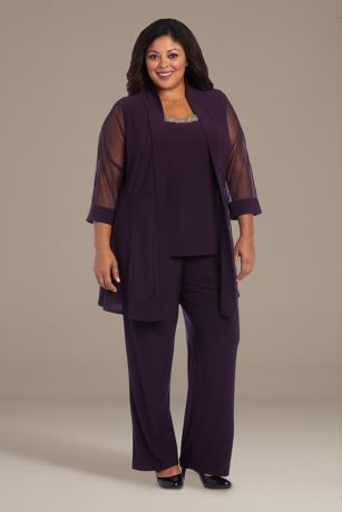 Embellished Jersey Tank Two-Piece Pantsuit | David's Bridal