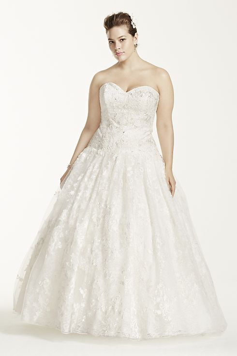 As-Is Wedding Dress with All Over Lace Image