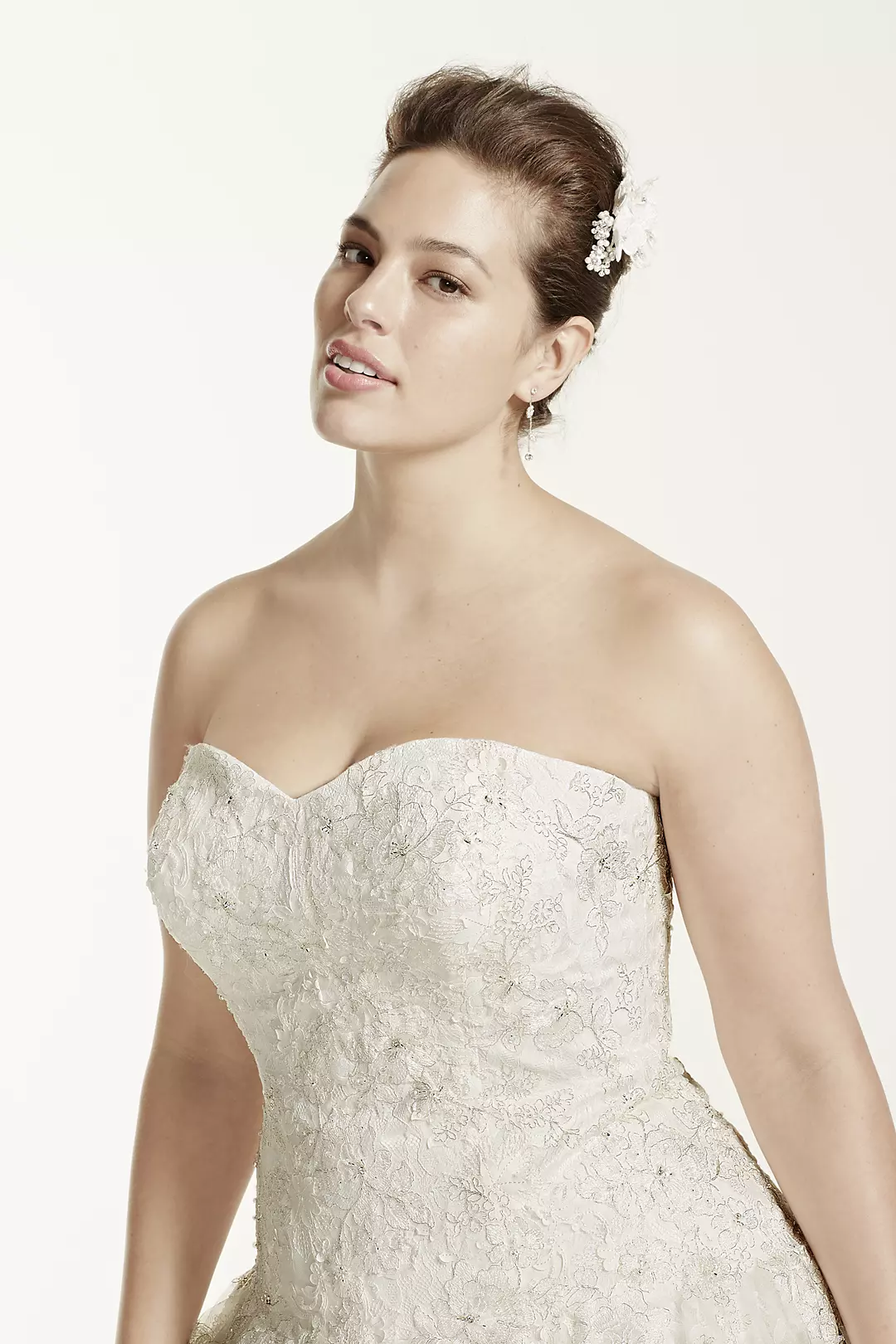 As-Is Wedding Dress with All Over Lace Image 3