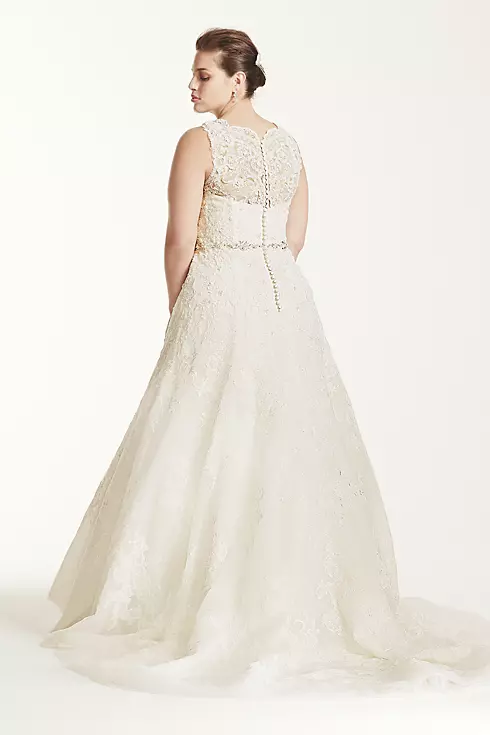 As-Is A-Line Wedding Dress with Beaded Lace Image 2