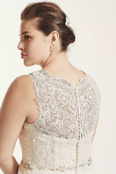 As-Is A-Line Wedding Dress with Beaded Lace Image 3