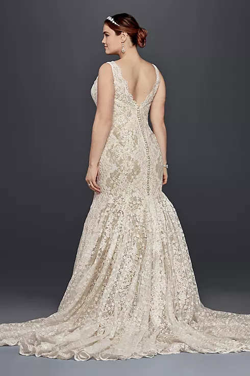 As-Is Plus Size Lace Trumpet Wedding Dress Image 2