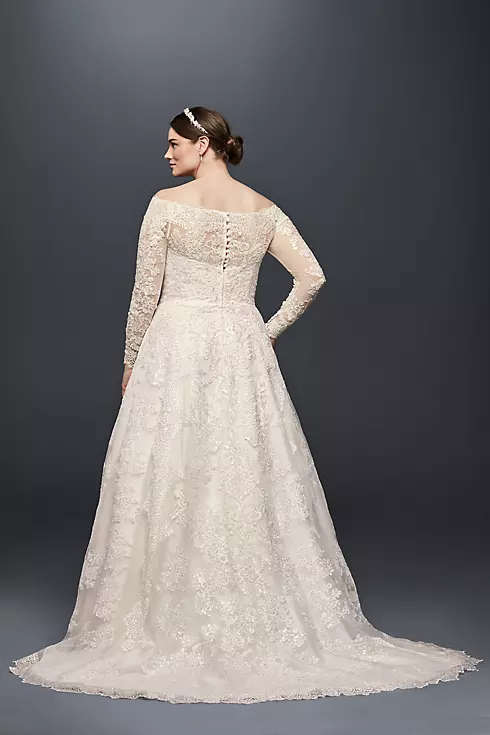 As-Is Plus Size Lace A-Line Wedding Dress Image 2
