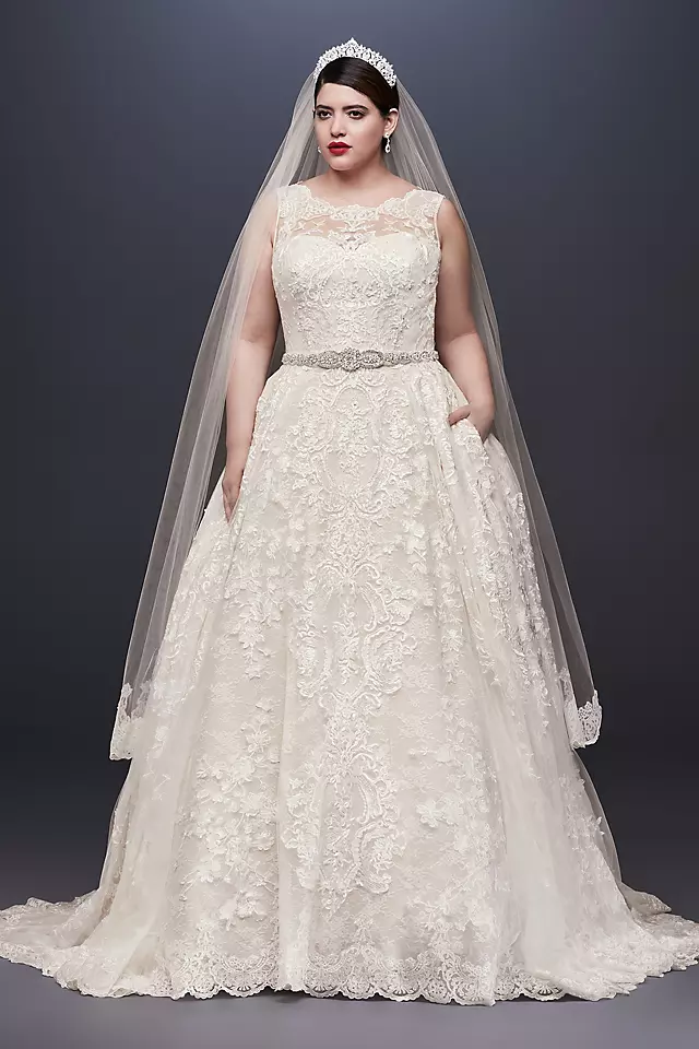 As - Is Lace Plus Size Wedding Dress Image