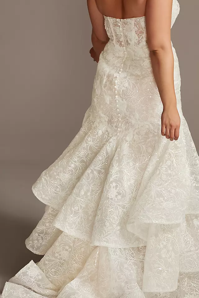 As Is Lace Mermaid Plus Size Wedding Dress Image 6