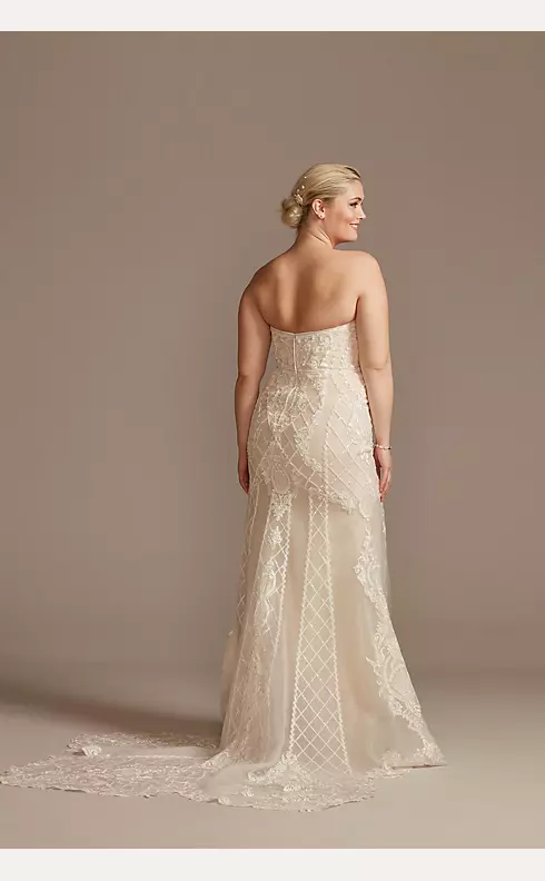 As Is Lace Mermaid Plus Size Wedding Dress Image 2