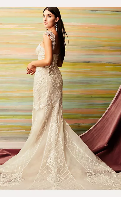 As Is Lace Mermaid Plus Size Wedding Dress Image 8