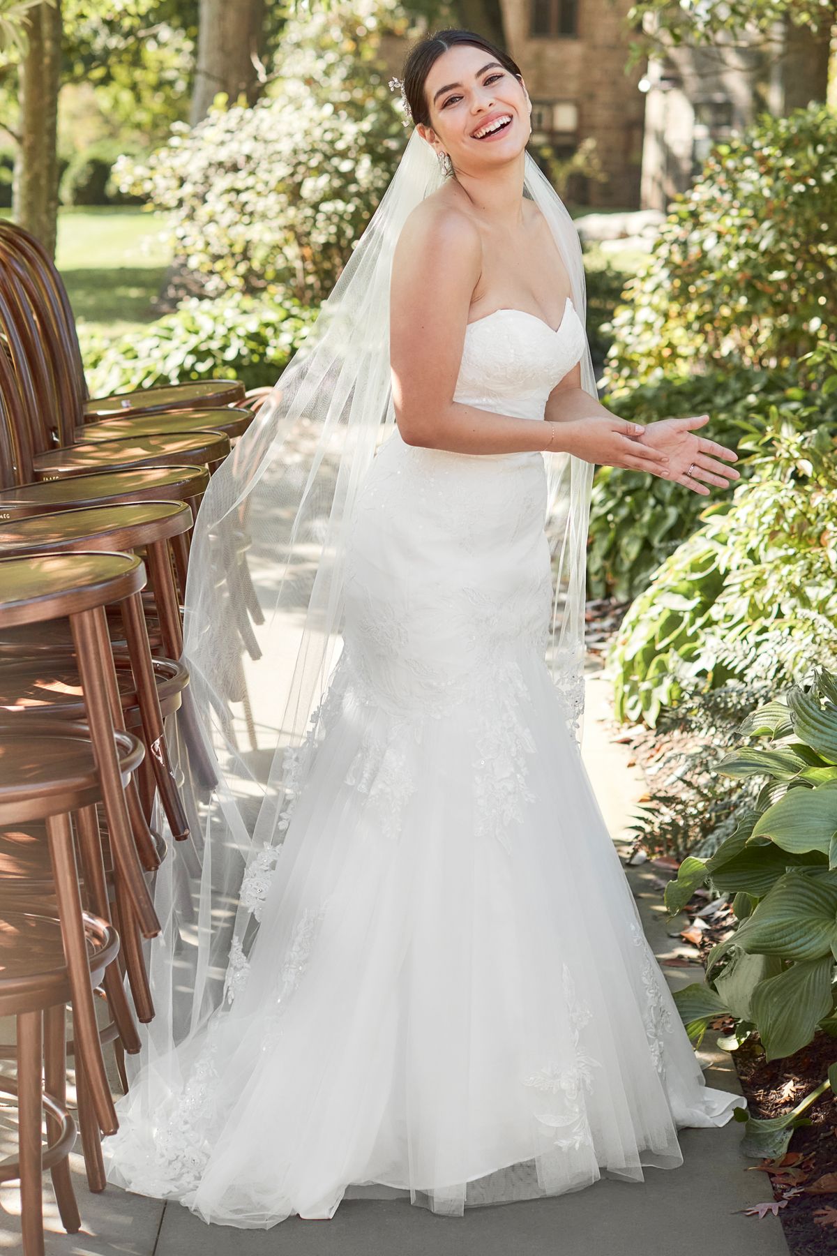 Satin V-Neck Tea Length A-Line Dress