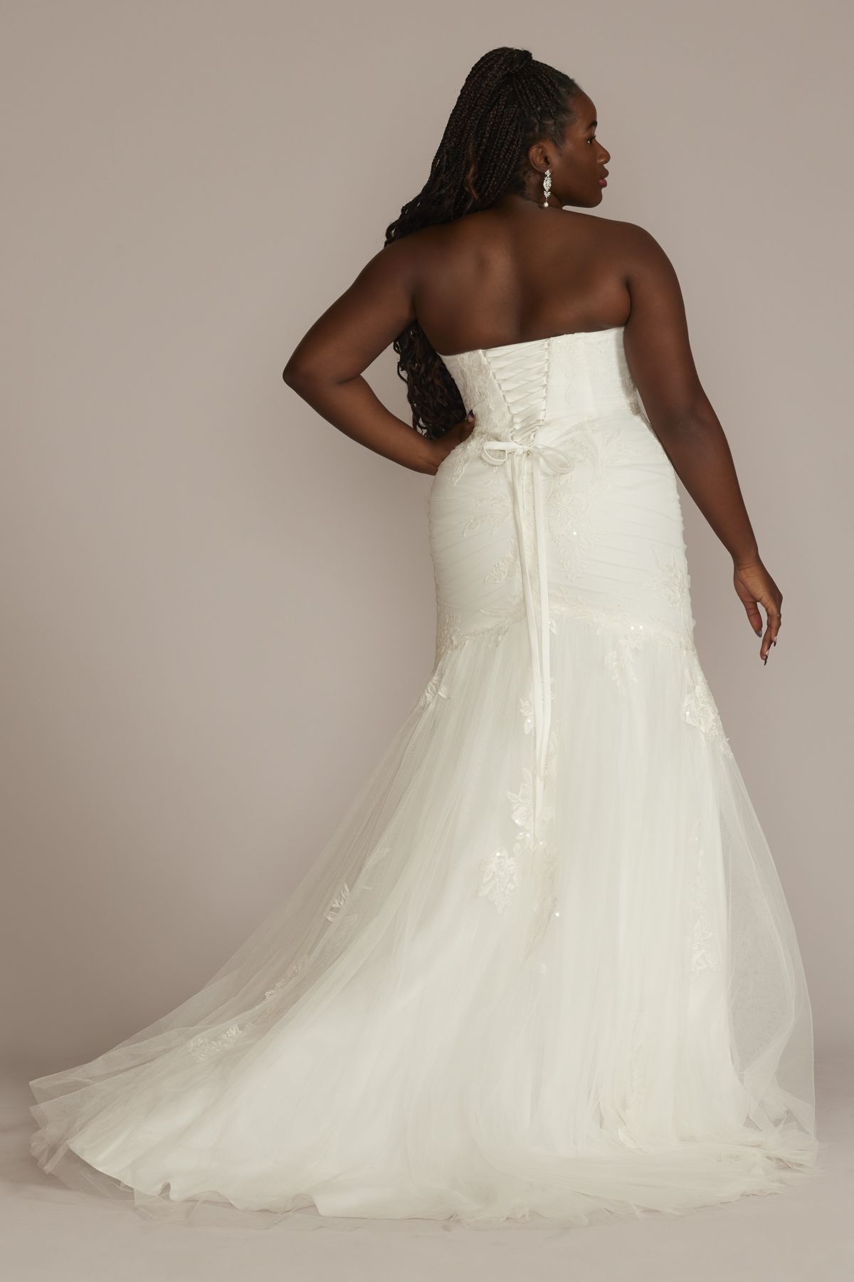 Satin V-Neck Tea Length A-Line Dress