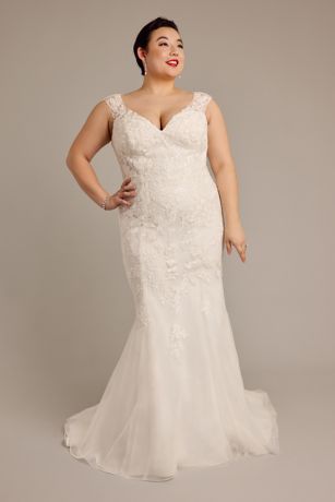 oleg cassini high neck tank lace wedding dress Oleg Cassini, High Neck Tank Lace Wedding Dress CWG New Wedding Dress Save  49%