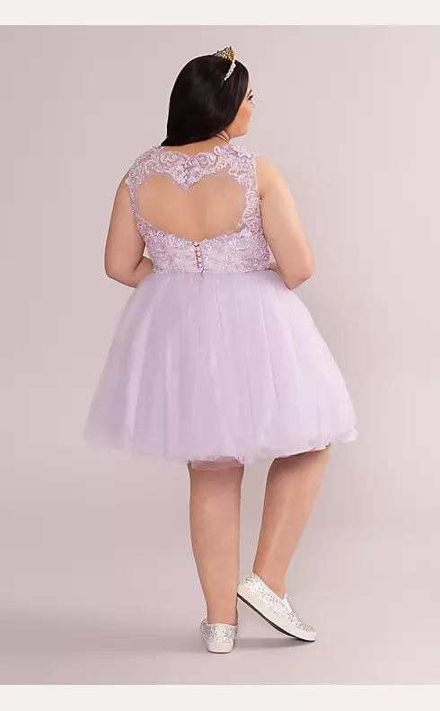 3-Piece Convertible Quince Dress with Heart Back Image 5