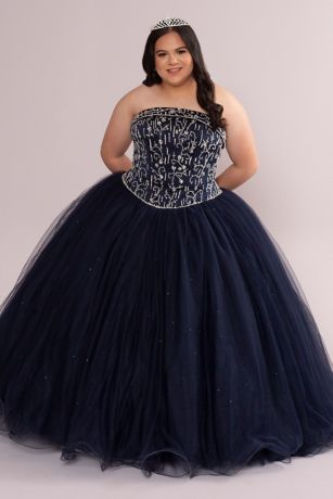 Plus size quinceanera dresses with clearance sleeves