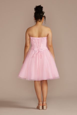 Lilac & Champagne Two-Tone Glitter Corset Quinceañera Ball Gown
