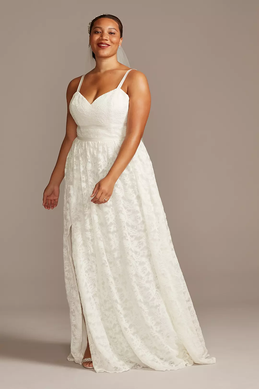 As Is Lace Plus Size Wedding Dress Image