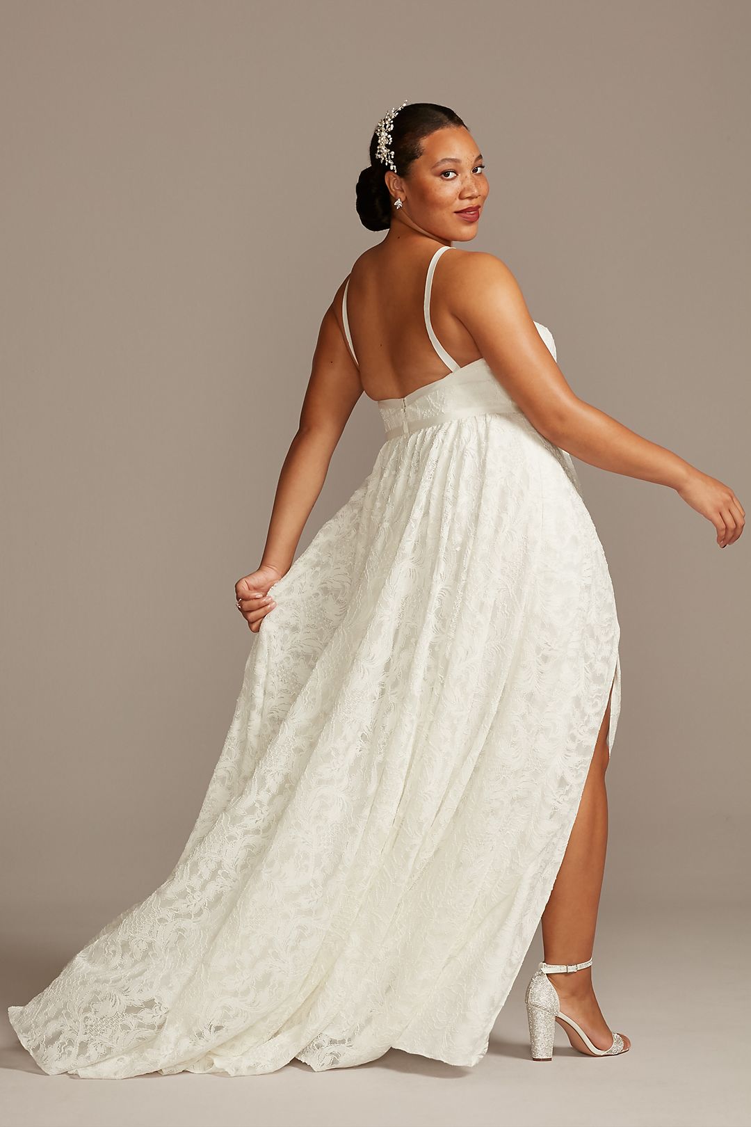 As Is Lace Plus Size Wedding Dress Image 2