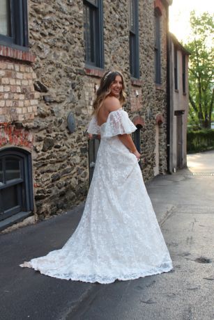 Corset Lace Wedding Dress with Removable Sleeves | David's