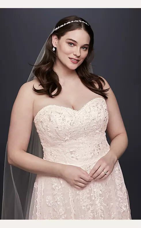 Melissa Sweet  Lace A-Line Wedding Dress Image 3