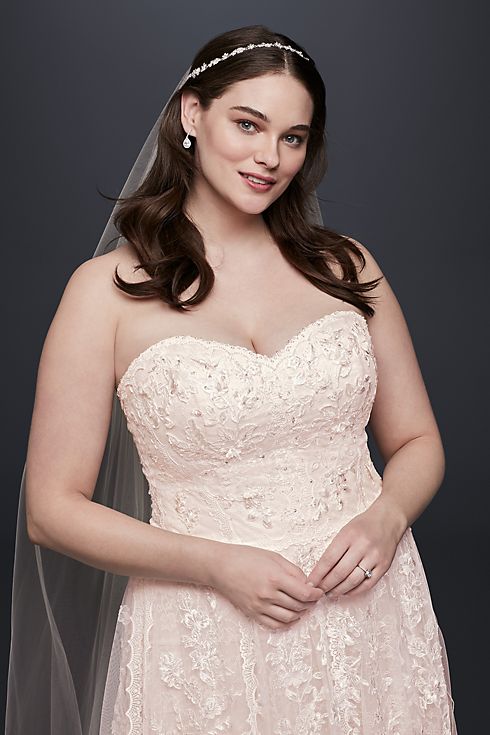 Melissa Sweet  Lace A-Line Wedding Dress Image 3