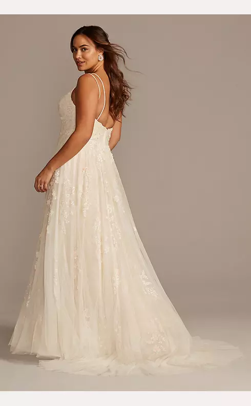 A-Line Wedding Dress with Double Straps Image 2