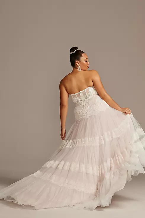 As Is Banded Lace Plus Size Wedding Dress Image 2