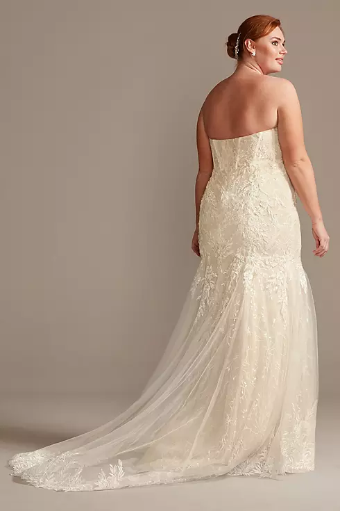 Embellished Lace Corset Bodice Wedding Dress Image 2