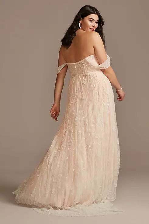 As Is Removable Sleeves Plus Size Wedding Dress Image 3
