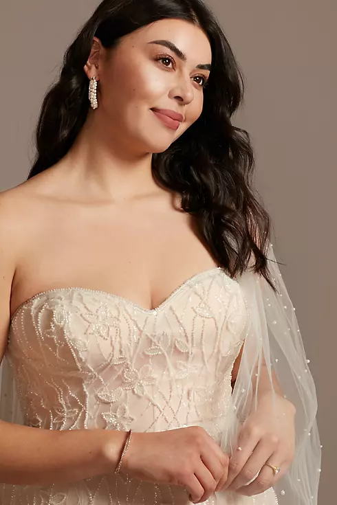 As Is Removable Sleeves Plus Size Wedding Dress Image 6