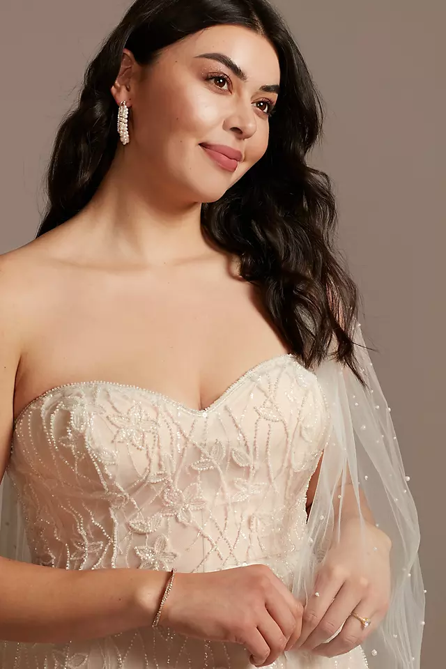 As Is Removable Sleeves Plus Size Wedding Dress Image 6