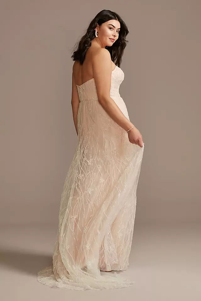 As Is Removable Sleeves Plus Size Wedding Dress Image 4