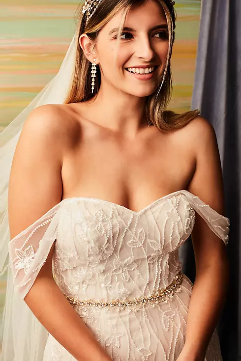 As Is Removable Sleeves Plus Size Wedding Dress Image 7