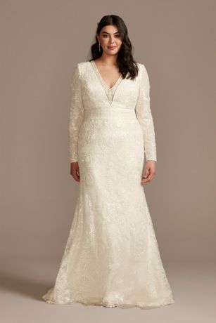 david's bridal plus size clearance wedding dresses