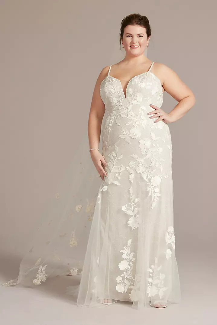 Tulle V-neck Beading Lace Appliques Wedding Dress Tulle V-neck Beading Lace Appliques Wedding Dress