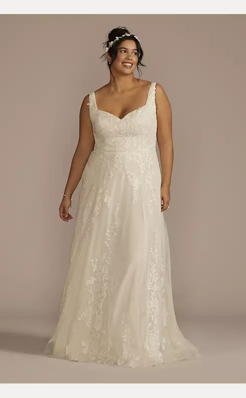 Sweetheart Tank Lace Applique A-Line Wedding Dress