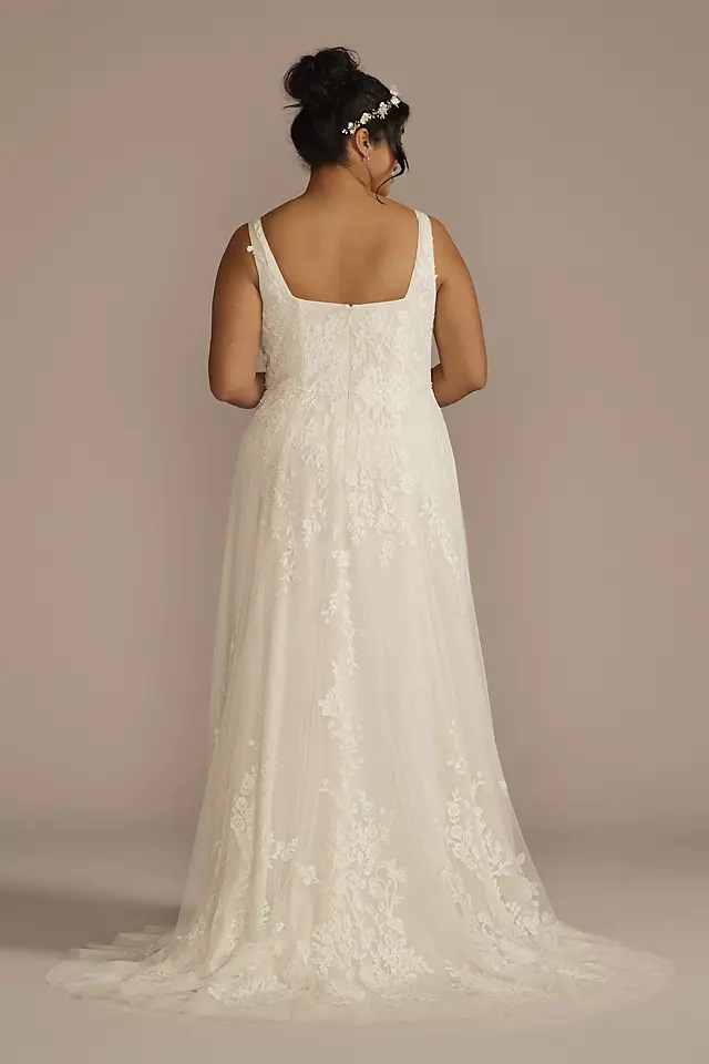 Sweetheart Tank Lace Applique A-Line Wedding Dress Image 2