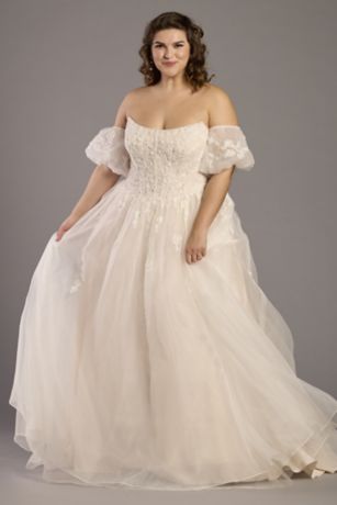 chinese dress ladies Women's Chiffon Lace Beaded A Line Plus Size Boho Wedding Dresses for –  Hebebridal main image 0