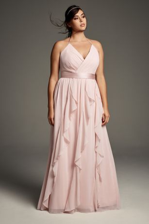 maid of honor gown for chubby