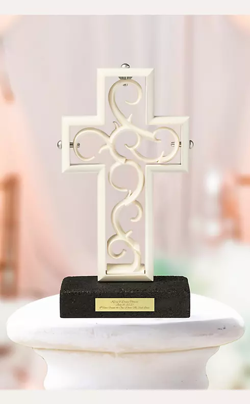 Timeless Pearlescent Unity Cross Sculpture Image 1