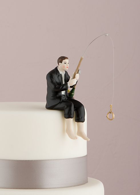 Hooked on Love Cake Topper Image 3