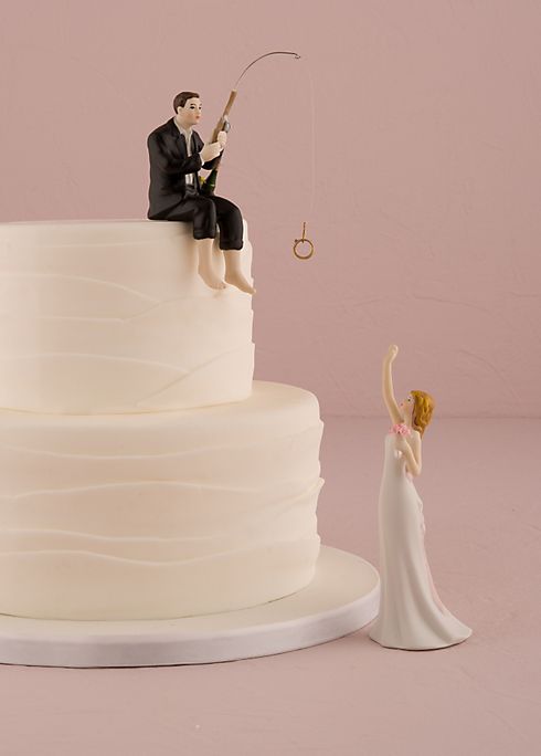 Hooked on Love Cake Topper Image