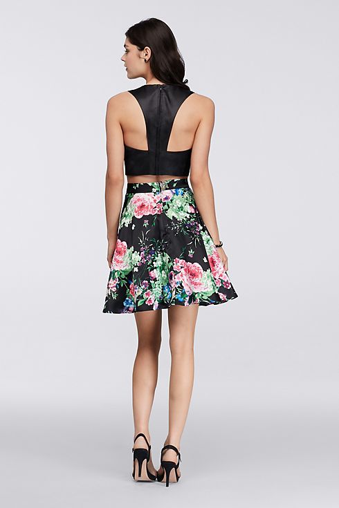 Homecoming Two Piece Crop Top and Floral Skirt Image 2