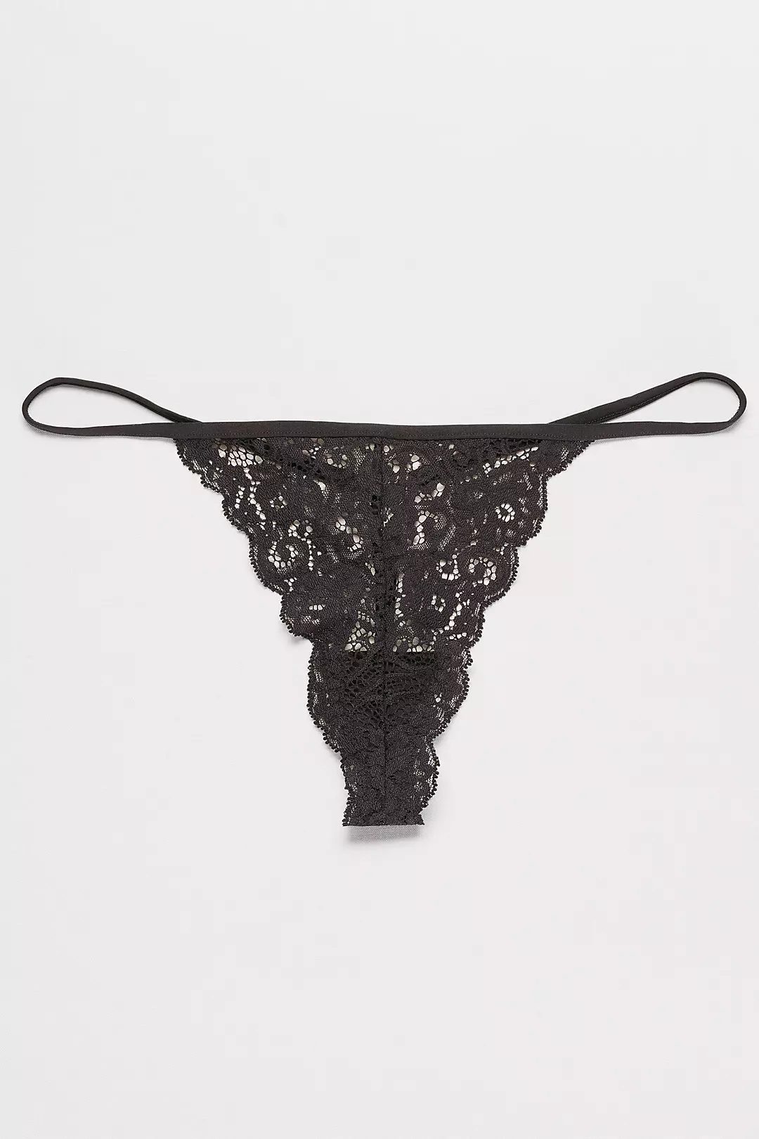 Lace G-String with Crystal Heart Image 2