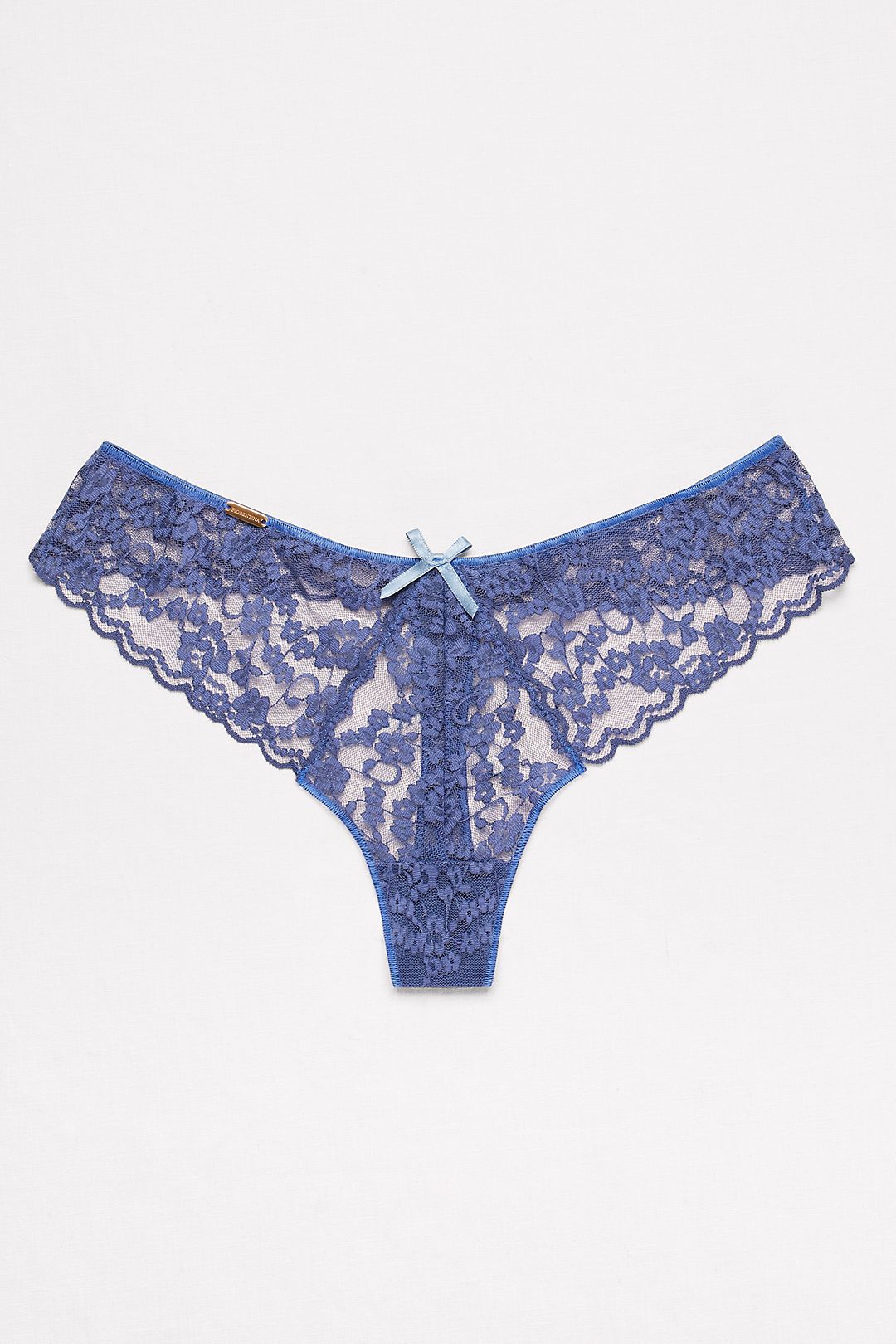 Fiorentina Lace Thong with Ribbon Detail Image 3