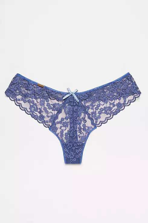 Fiorentina Lace Thong with Ribbon Detail Image 1