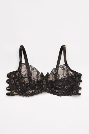 Fiorentina Unlined Lace Bra with Strappy Sides | David's Bridal