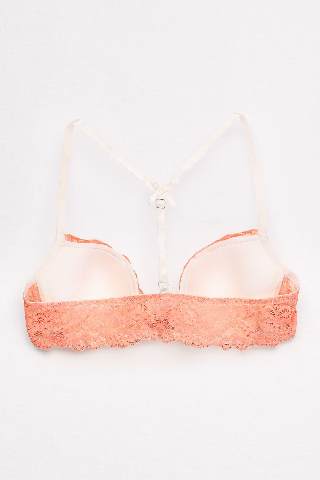 Fiorentina Pleated Lace Molded Cup Bra with T-Back Image 2