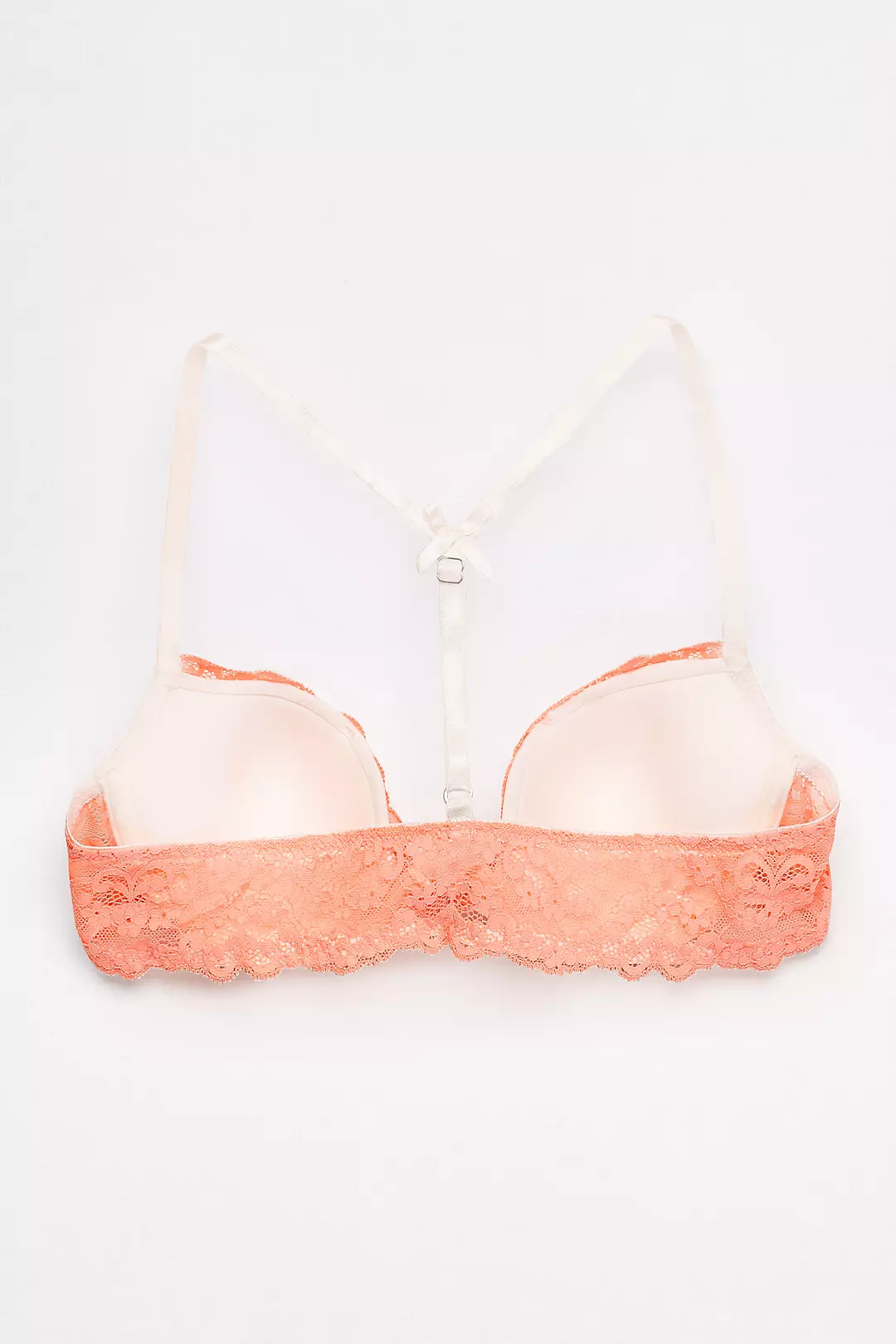 Fiorentina Pleated Lace Molded Cup Bra with T-Back Image 2