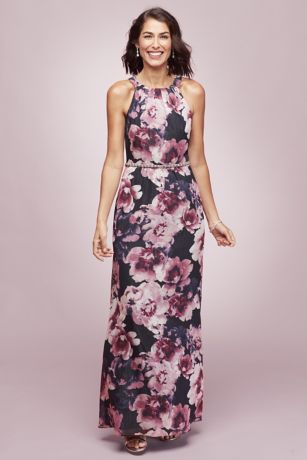 navy floral dresses for weddings